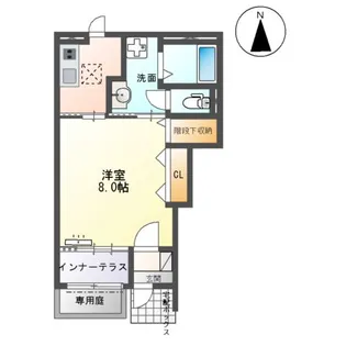 LIEN・K(リアン・ケイ)【103号室】の間取り