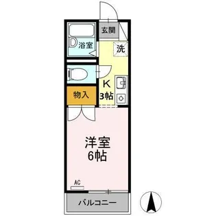 クラスターサウス【1階】の間取り