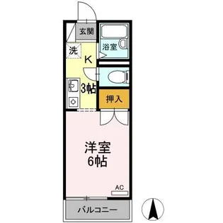 クラスターサウス【1階】の間取り