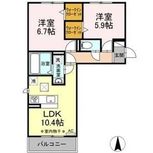 LE CIEL(ル シエル)【1階】の間取り