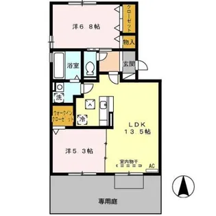 サンジュリア【1階】の間取り