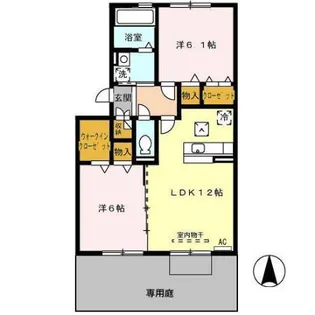 サンジュリア【1階】の間取り