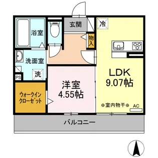 ESTATE(エスターテ)【2階】の間取り