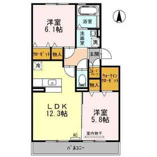 ロイヤル花水木【3階】の間取り