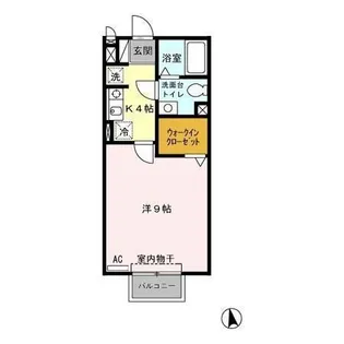 モナリエ表佐【2階】の間取り