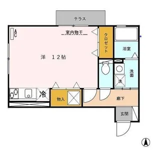 レセンテ花水木 A【1階】の間取り