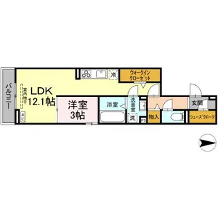 SALUD PRIMERO穂積(サルプリメーロ)【3階】の間取り