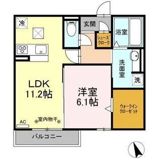 ラヴィベール Ⅰ【1階】の間取り