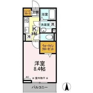 シンディパレスハートンD シンディパレス【102号室】の間取り