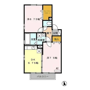 モアエクセレンス A【2階】の間取り