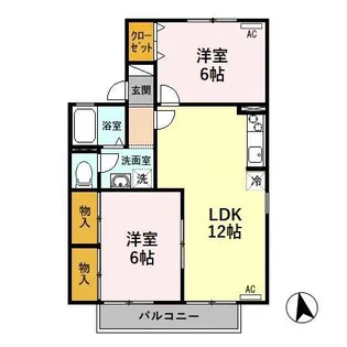 キングスガーデン A【1階】の間取り