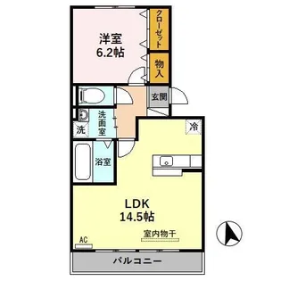 ラフィーネ・DUO【3階】の間取り