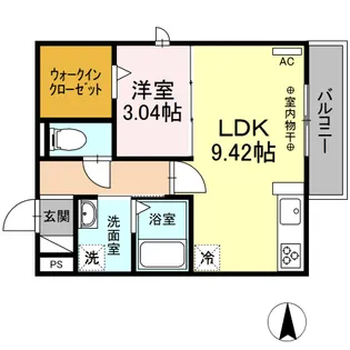 アルシオネ林町【2階】の間取り