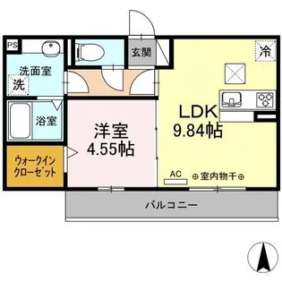 プレアデスかとう【1階】の間取り