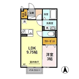 エクセレント瑞穂 B【2階】の間取り