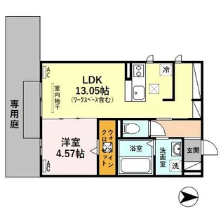 PRESHIA(プレシア)【1階】の間取り