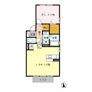 ベルドミール瑞穂 B【1階】の間取り