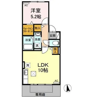 ベルドミール瑞穂 B【1階】の間取り