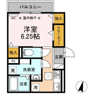 サンシティ伝馬町【1階】の間取り
