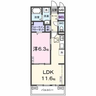 エムズステージⅧ【1階】の間取り