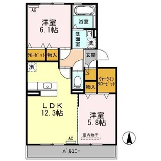ステージ フュー12【3階】の間取り