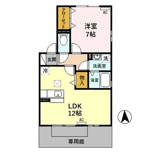 フェリーチェ C【1階】の間取り