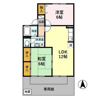 キングスガーデン B【1階】の間取り