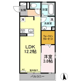 ANGE(アンジェ)【3階】の間取り