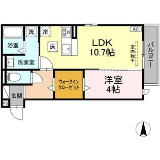 REGULUS【1階】の間取り