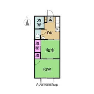 第2メゾンドラポール【2階】の間取り