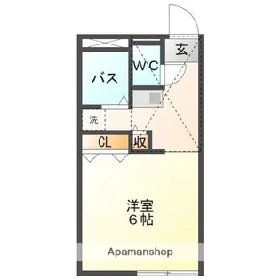 LA・MER・Ⅱ【101号室】の間取り