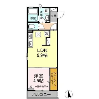 RIQUEZA上面(リクイーザジョウメン)【1階】の間取り