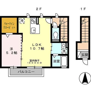SUNSET GARDEN【2階】の間取り