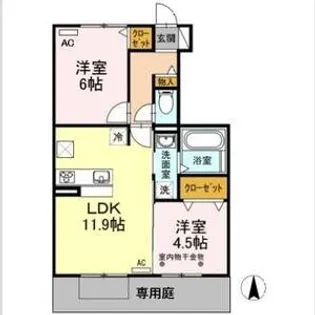 オーパスストーク【1階】の間取り