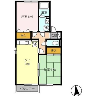 プラムコート A【1階】の間取り