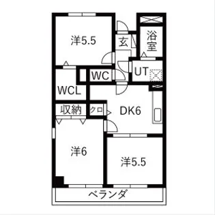 サンロイヤル大井【2階】の間取り