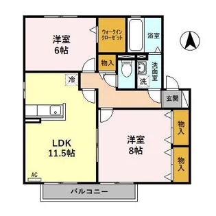 ナホトカ静里 C【2階】の間取り