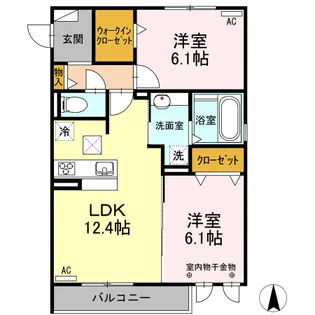 ELVITA (エルヴィータ)【1階】の間取り
