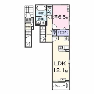 エスポワール【2階】の間取り