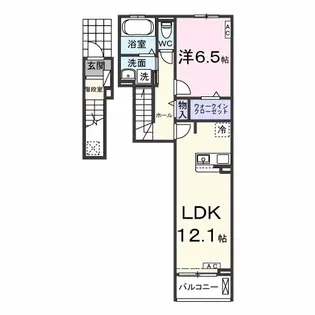エスポワール【2階】の間取り