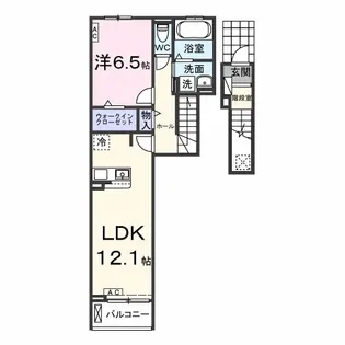 エスポワール【2階】の間取り
