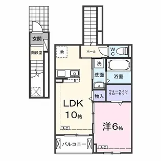 エスポワール【2階】の間取り