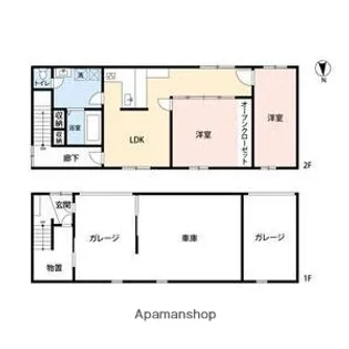 岐阜県不破郡垂井町【一戸建】の間取り
