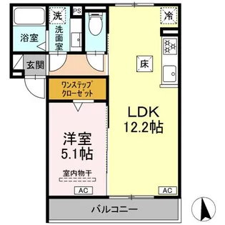 HILLS KEI【1階】の間取り
