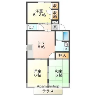 スターハイツC【103号室】の間取り