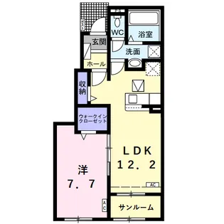 フィオーレ安八【1階】の間取り
