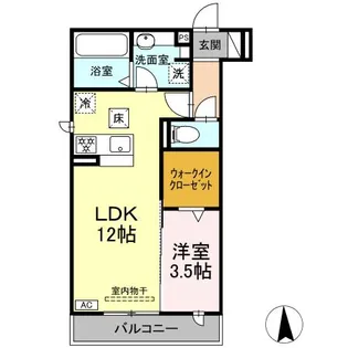 バーディー穂積【1階】の間取り