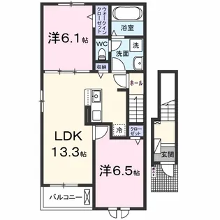 レディアⅢ【2階】の間取り