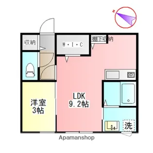 仮)禾森町【2階】の間取り