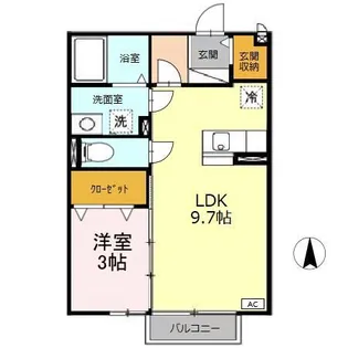 エクセレント瑞穂 A【2階】の間取り